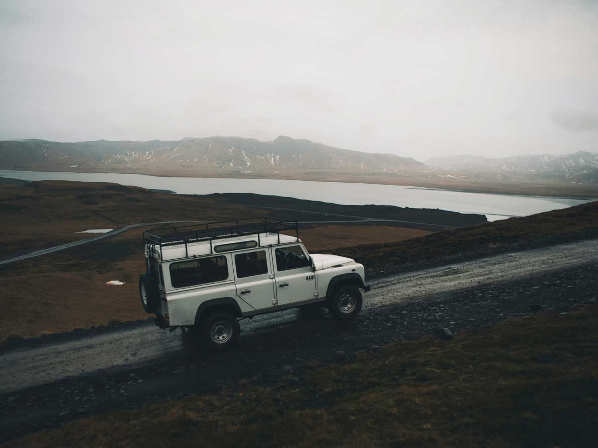 4x4 vehicle on rough track